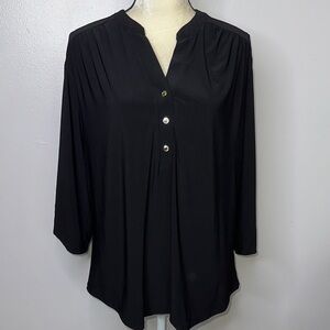 Elegant Black Women's Top